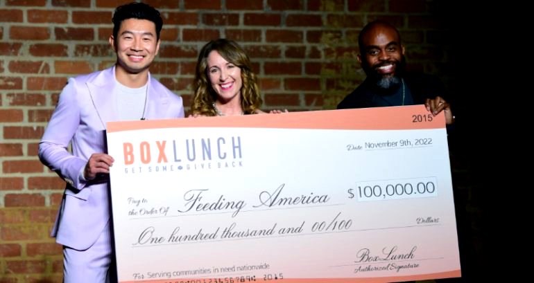 Simu Liu helps feed millions through $100,000 donation