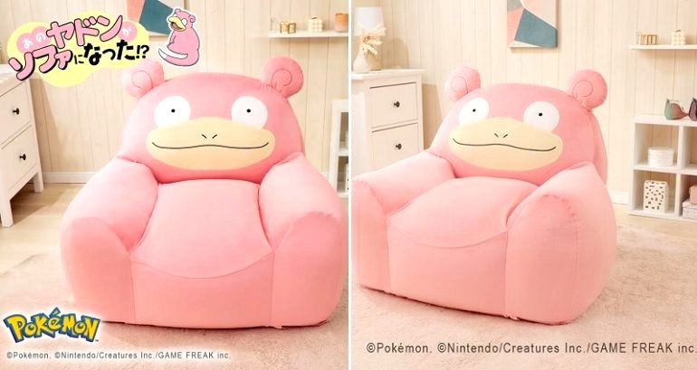 This Slowpoke sofa is perfect for lazing like a Slaking or sleeping like a Snorlax