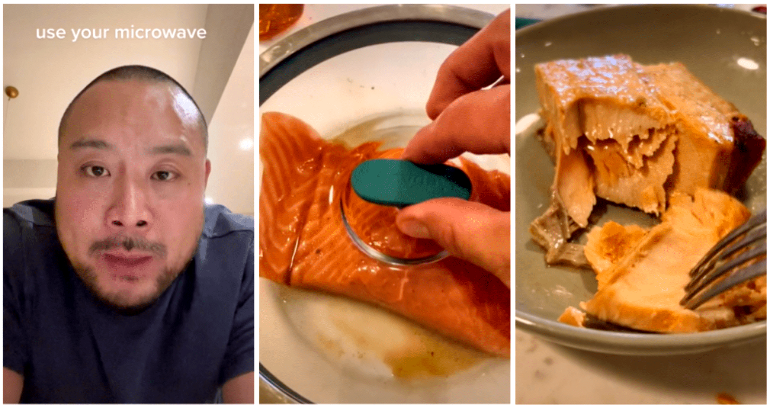 Momofuku’s David Chang cooks mouthwatering salmon… with a microwave