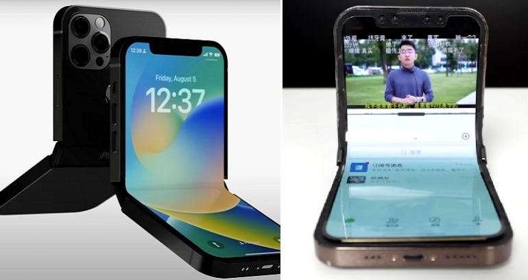 Chinese YouTuber creates world’s first foldable iPhone