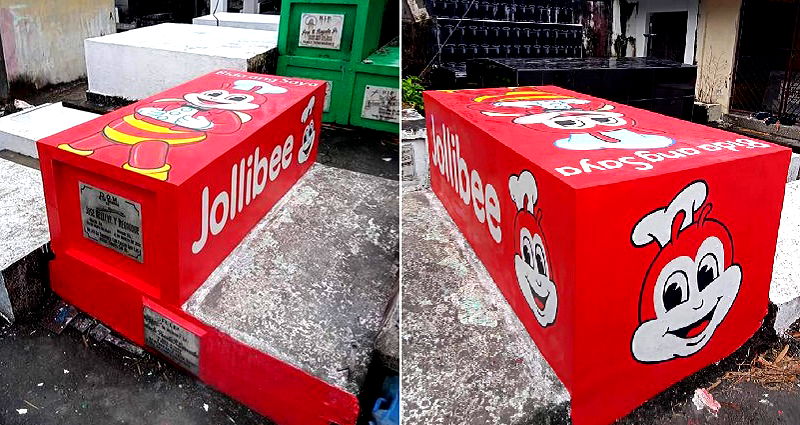 Man gets Jollibee tomb in memory of his love for Chicken Joy