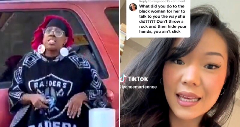Woman unleashes racist tirade at Asian woman; throws rocks at Asian journalist after being confronted