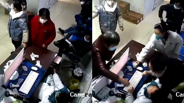 CCTV captures moment Chinese doctor collapses from exhaustion amid massive COVID resurgence