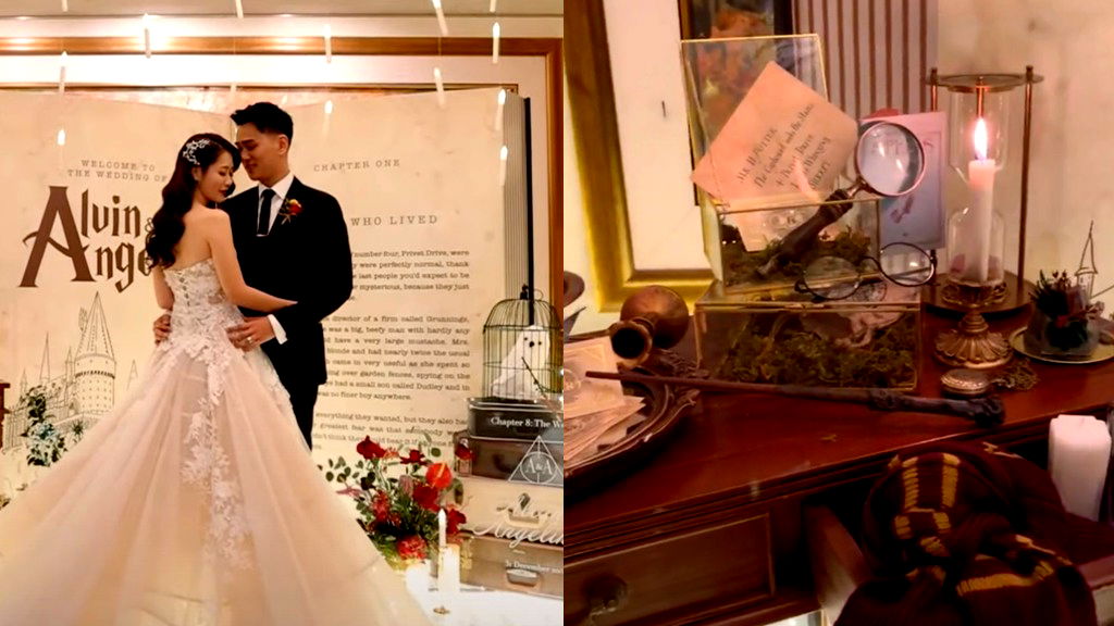 Watch: Singaporean couple conjure up lavish Harry Potter-themed wedding