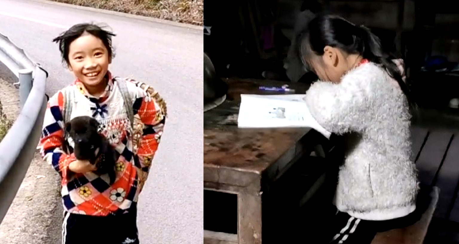 Chinese girl treks alone for 40 minutes to ask stranger for homework help