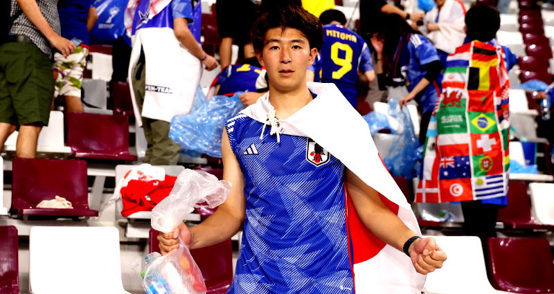 Japanese fans continue to clean stadium at World Cup 2022 after win over Spain