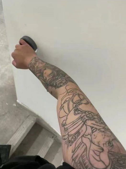 Full sleeve realism Chinese myth character dreamhands  Sleeve tattoos  Full sleeve tattoos Taurus tattoos