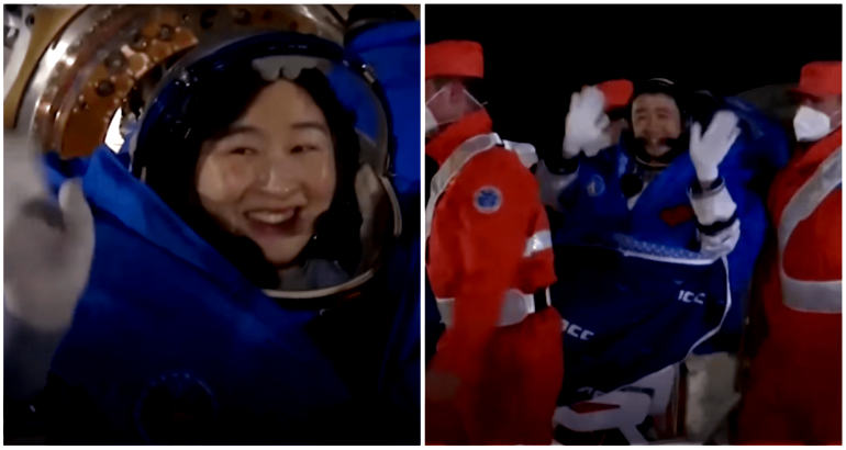 Chinese astronauts return from 6-month mission in space