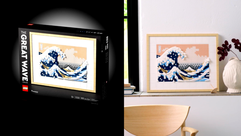 Make a splash by recreating Hokusai’s ‘The Great Wave’ with Legos