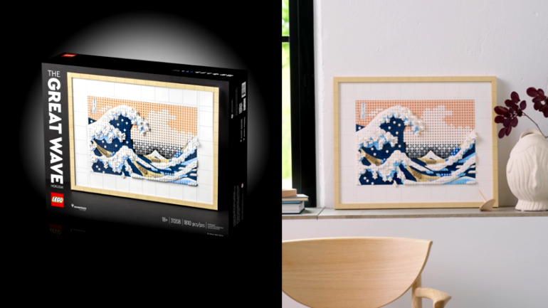 Make a splash by recreating Hokusai’s ‘The Great Wave’ with Legos