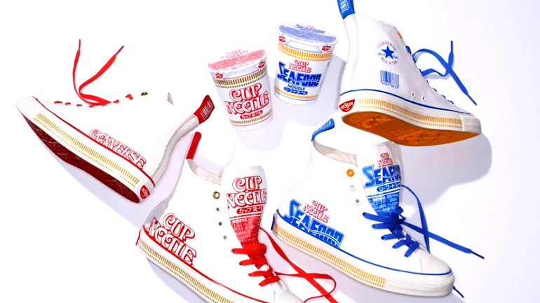 Converse and Nissin team up to release Cup Noodles-inspired sneakers