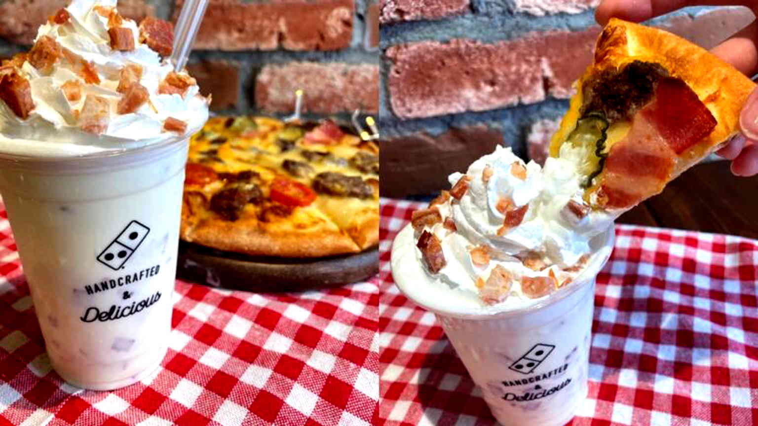 Domino’s Japan releases limited-time bacon milkshake to dip your pizza in