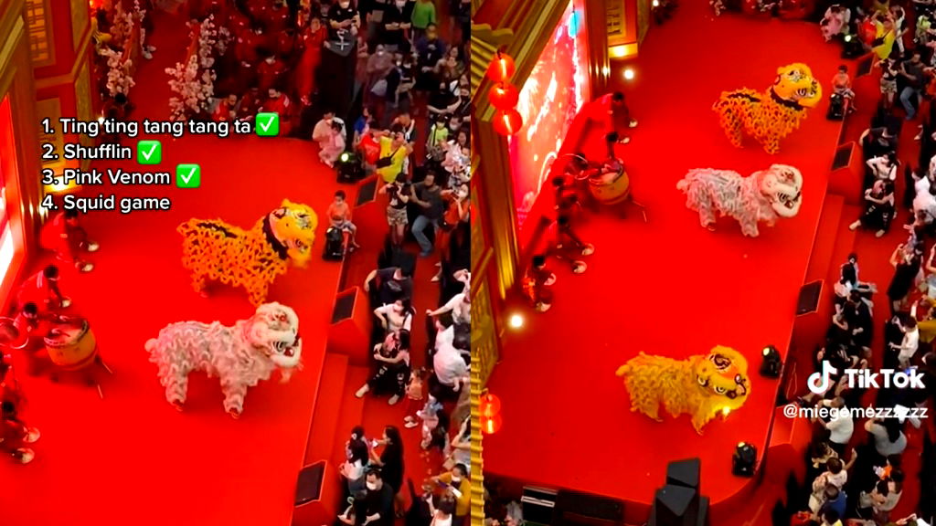 Lion dance set to ‘See Tình,’ ‘Pink Venom’ goes viral on TikTok