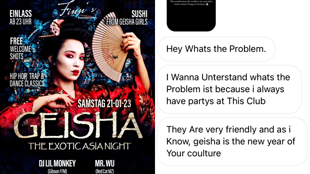 German events hub sparks outrage over ‘exotic Asia’ party with ‘Geisha girls’ serving sushi