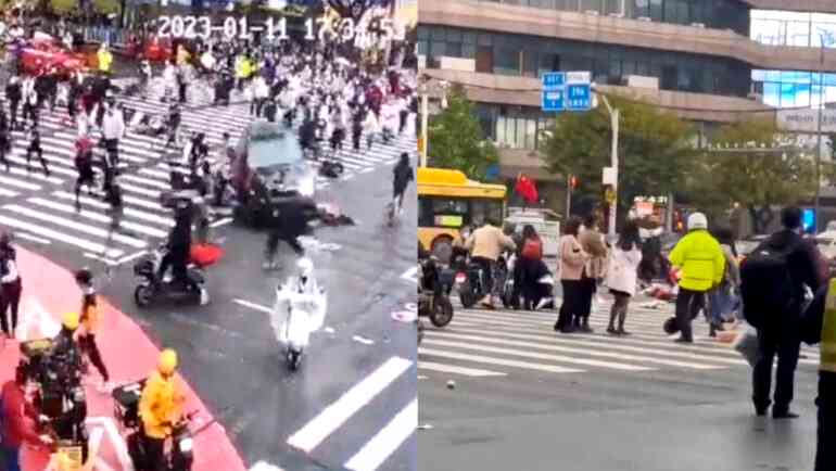 5 dead, 13 injured after man drives through pedestrians in China