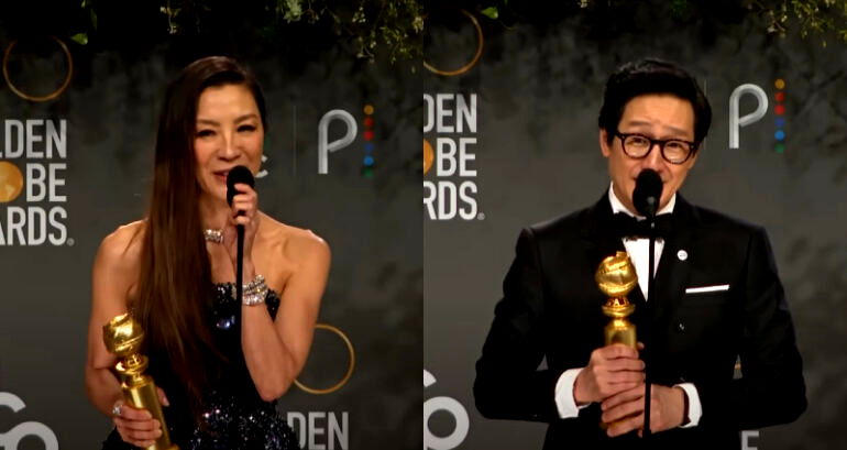 Michelle Yeoh, Ke Huy Quan win Golden Globes for ‘Everything Everywhere All at Once’