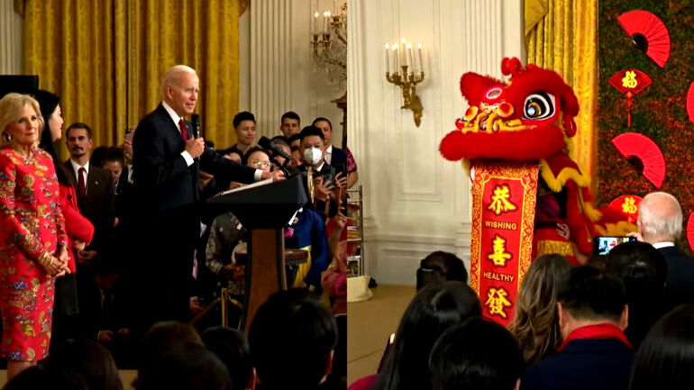 ‘I will not be silent’: Biden calls for end to hate in White House’s first Lunar New Year celebration