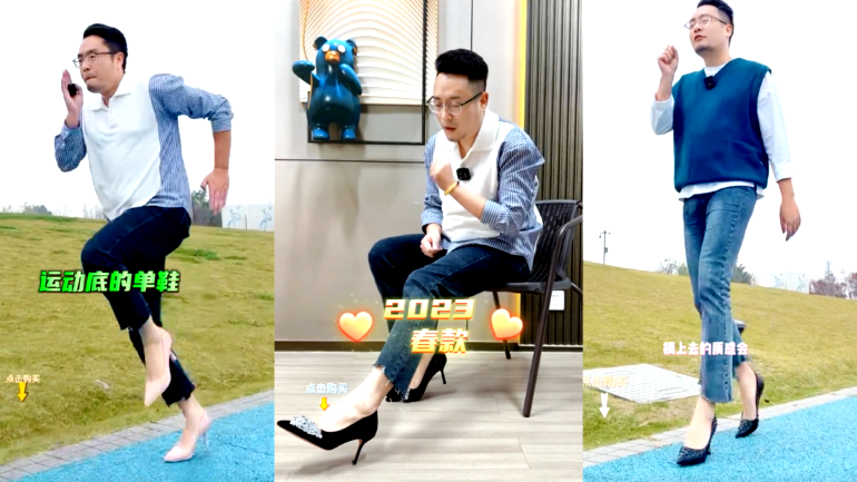 Chinese man who models his own brand’s high heels makes nearly $900,000 a month