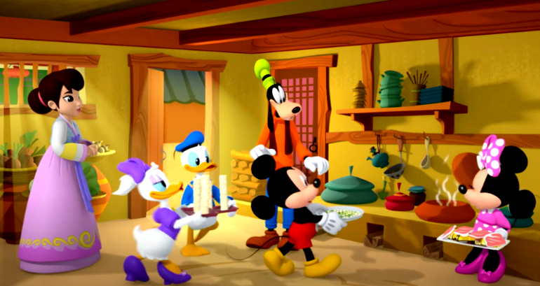 Mickey Mouse celebrates Lunar New Year in S. Korea with tteokguk on Disney Junior show