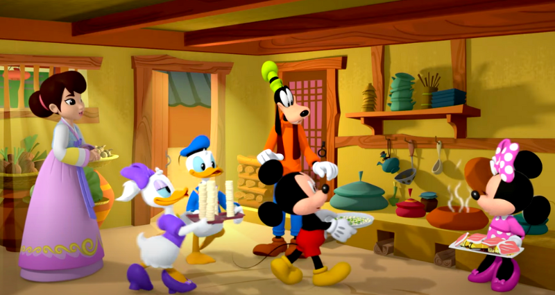 Mickey Mouse celebrates Lunar New Year in S. Korea with tteokguk on Disney Junior show