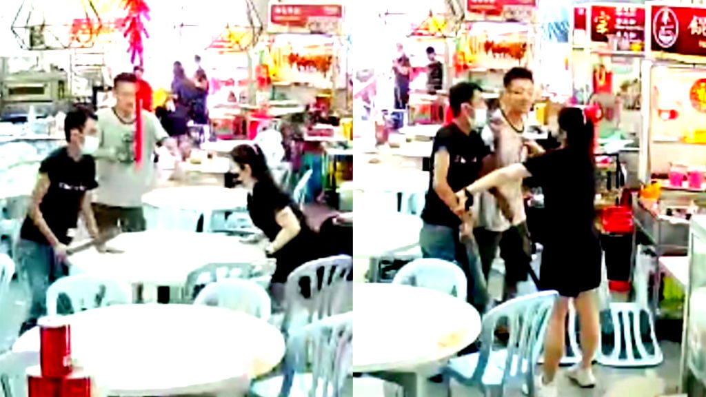 Malaysian woman praised for defending hawker against machete-wielding men