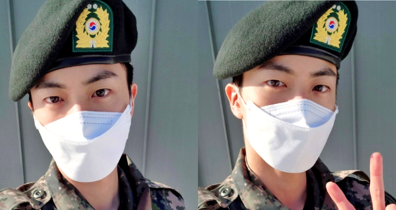 BTS’ Jin shares first photos from his military service