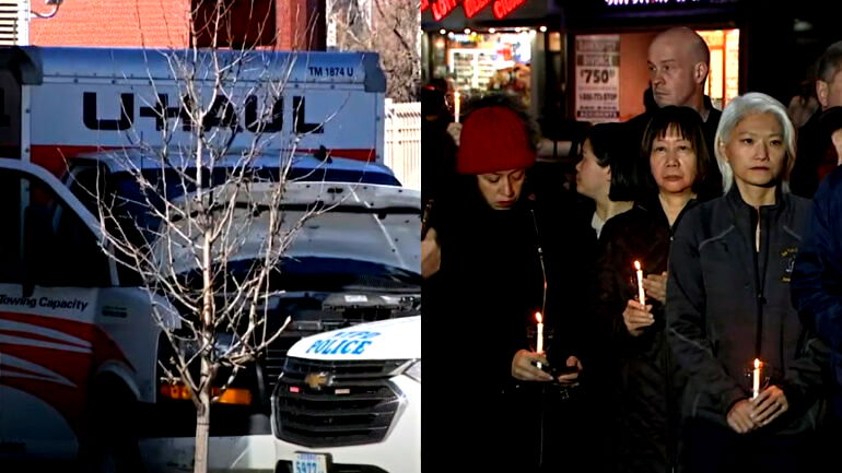 Vigil held for Brooklyn U-Haul truck rampage victim, with 1 now out of coma