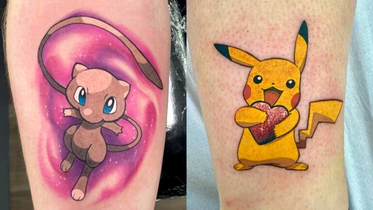 UK artist takes on challenge to tattoo all 151 1st Gen Pokémon on fans for charity
