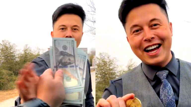 Elon Musk’s Chinese doppelgänger calms down after receiving Dogecoins in viral TikTok