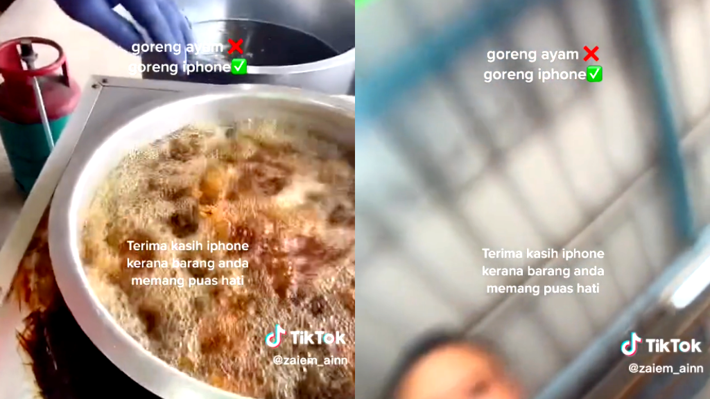 Video: What happens when an iPhone is dropped into boiling oil?