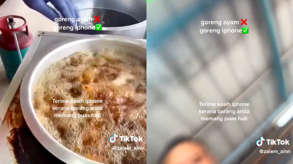 Video: What happens when an iPhone is dropped into boiling oil?