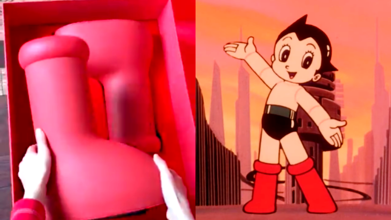 For $350, these big red boots will make you look like Astro Boy