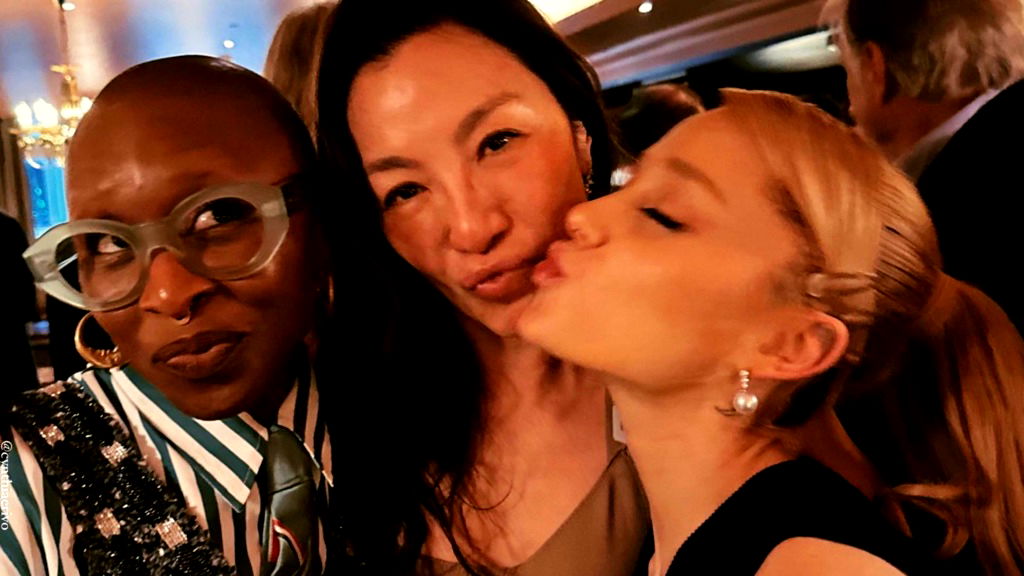 Ariana Grande, Cynthia Erivo celebrate Michelle Yeoh’s Oscar win in London