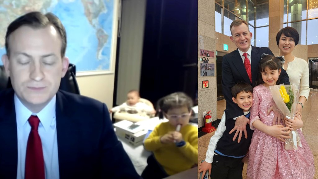 ‘BBC Dad’ shares update photos to mark 6 years since kids crashed live interview