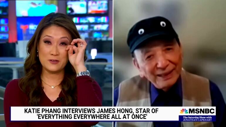 MSNBC’s Katie Phang tears up during interview with James Hong