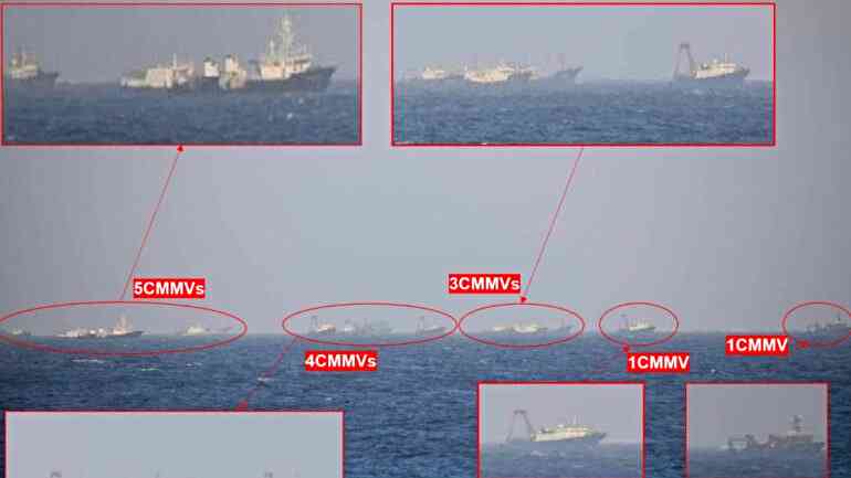 Philippine Coast Guard reports 44 Chinese warships surrounding local island