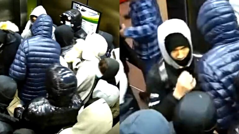 New video shows mob of masked teens in elevator after trashing Queens Chinese restaurant