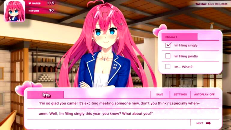 Stressed about taxes? New Anime dating sim will help you file your tax return