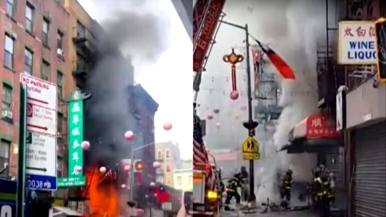 New York City Chinatown fire injures 10, displaces over 50 residents