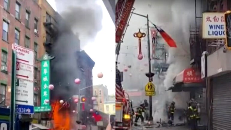 New York City Chinatown fire injures 10, displaces over 50 residents