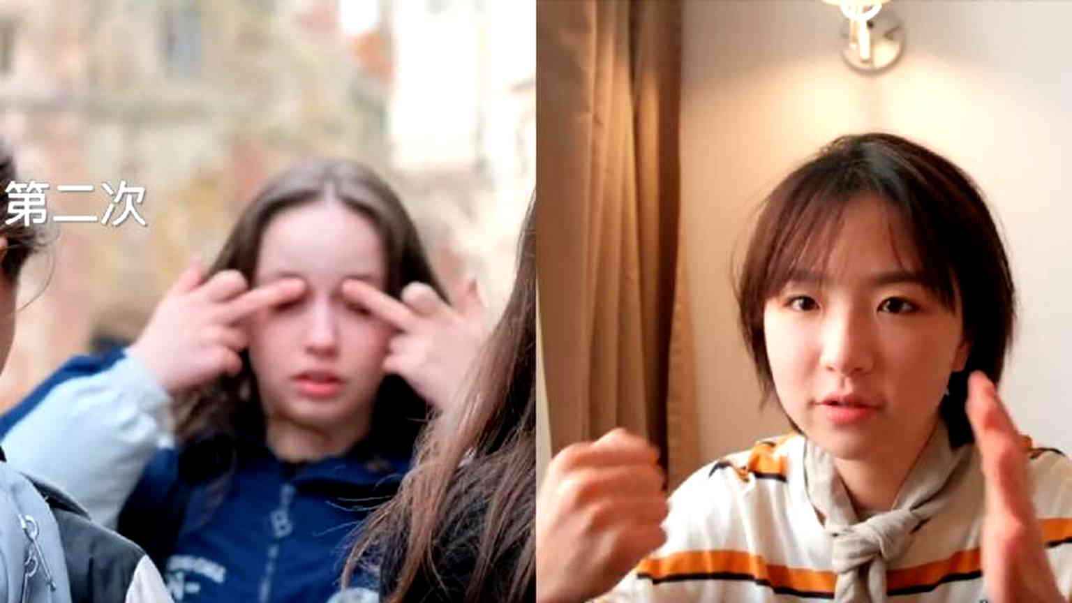 ‘You are not a child anymore’: Chinese vlogger confronts teen over racist gesture