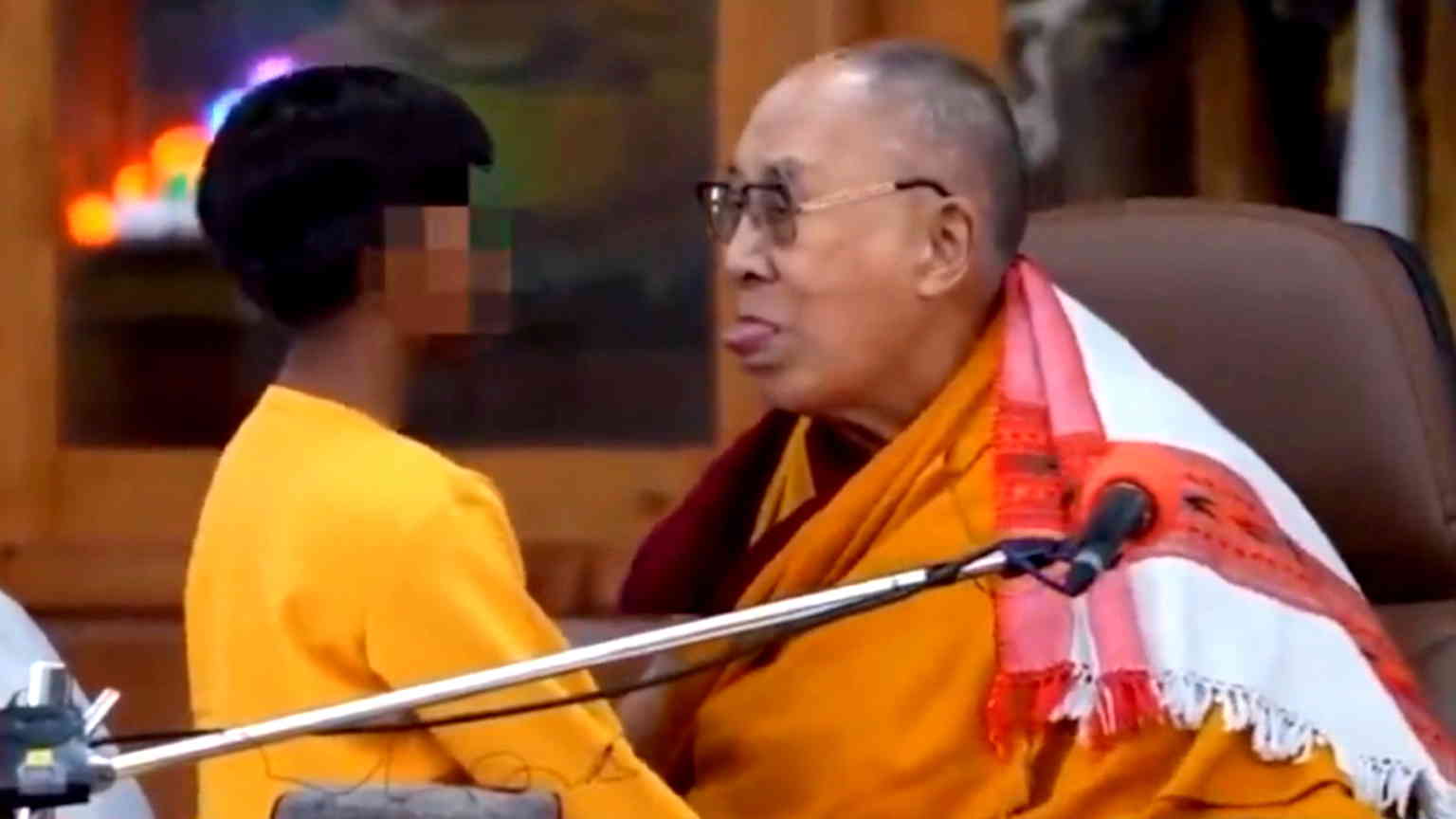 Tibetans say Dalai Lama’s ‘suck my tongue’ incident was misrepresented by CCP propagandists