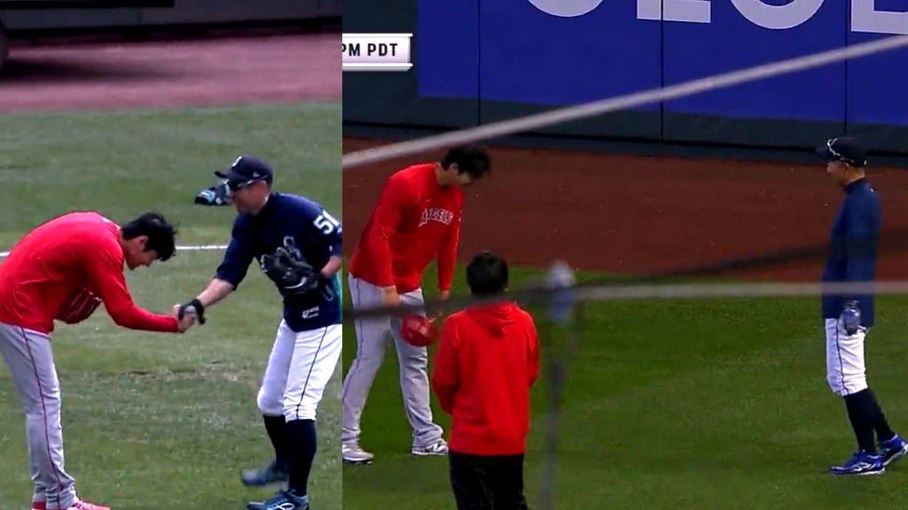 Shohei Ohtani bows to childhood idol Ichiro Suzuki ahead of series opener