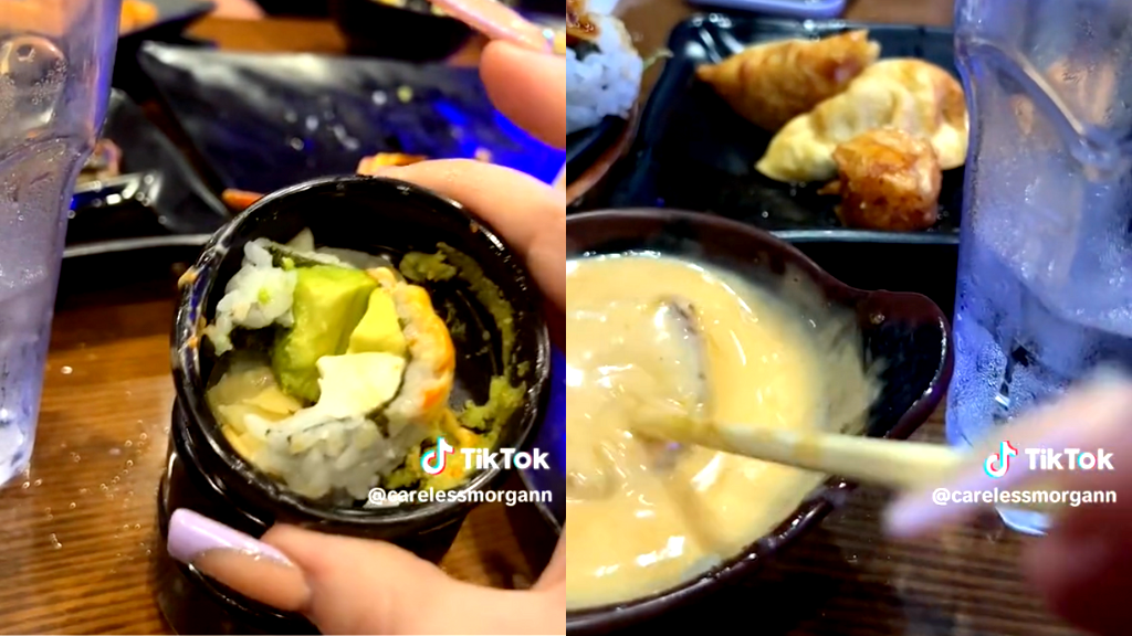TikToker reveals how she hides leftovers at allyoucaneat sushi