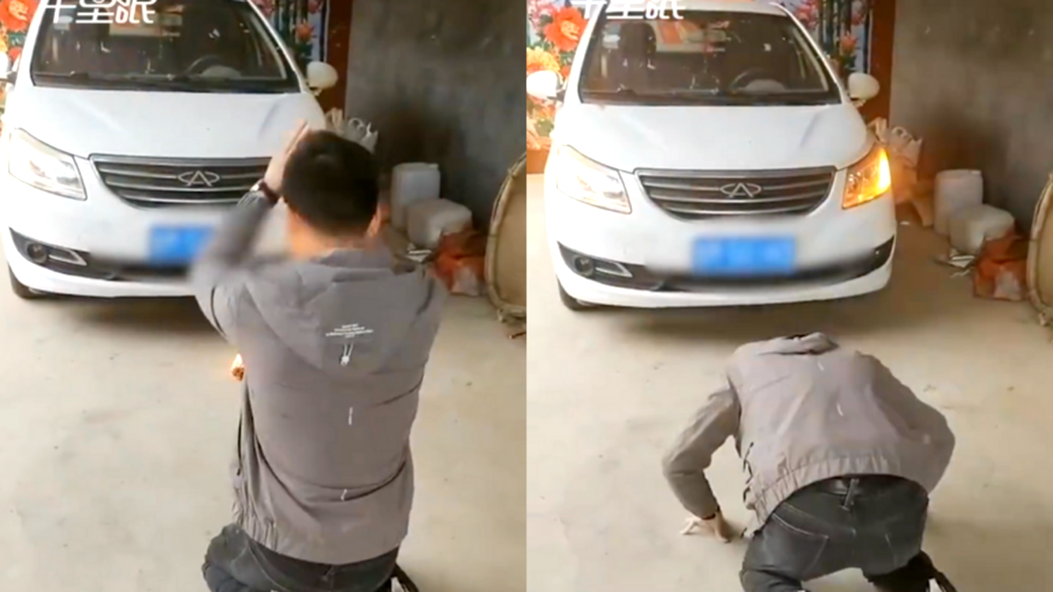 Video of Chinese man’s farewell ritual to first car goes viral