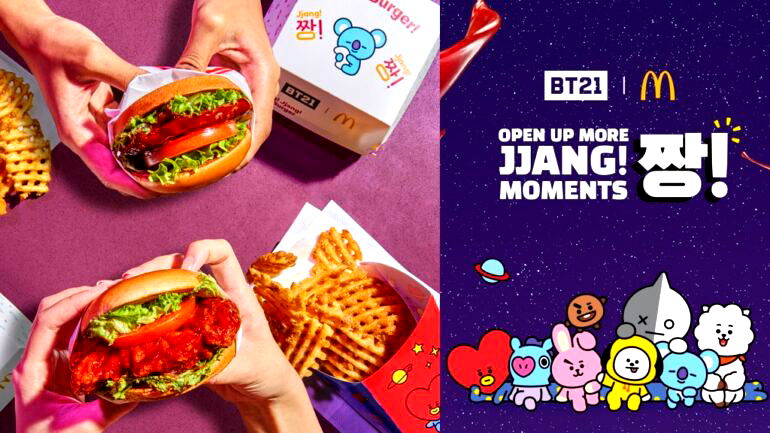 McDonald’s Singapore releases kimchi-spiced burger with BT21 packaging