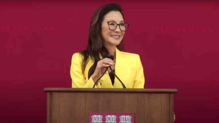 ‘How to survive the fall in 3 easy steps’: Michelle Yeoh delivers speech at Harvard Law School