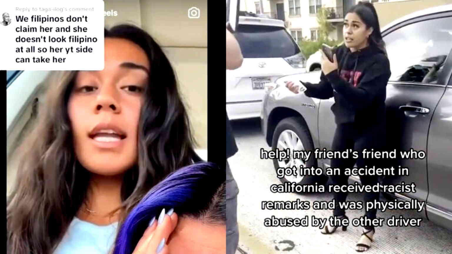 Woman in anti-Asian car incident video claims to be half-Filipino, posts apology