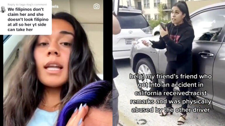 Woman in anti-Asian car incident video claims to be half-Filipino, posts apology