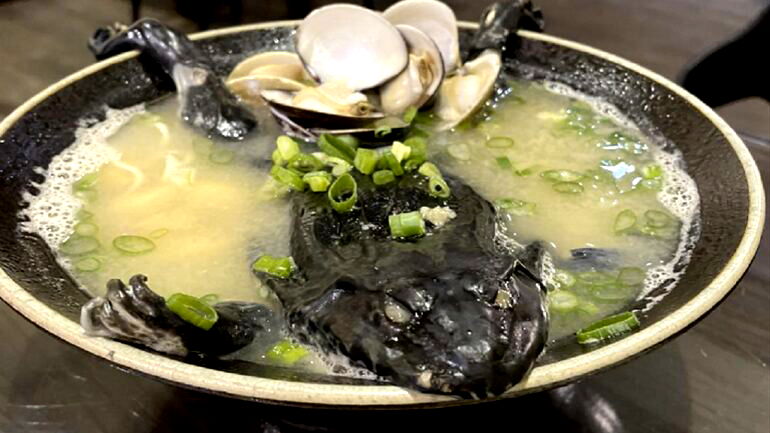 Taiwanese ramen shop launches ramen with whole unpeeled frog on top